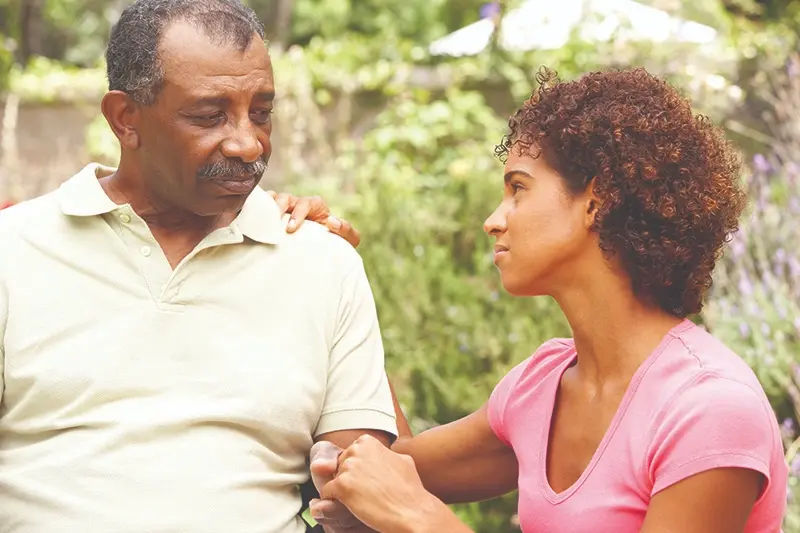 What a sudden decline in dementia could mean (senior Alzheimer's man with adult daughter)